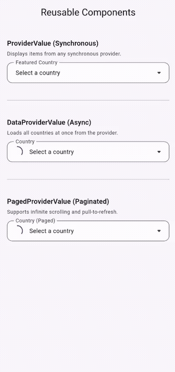 Standard CraftDropdown demo
